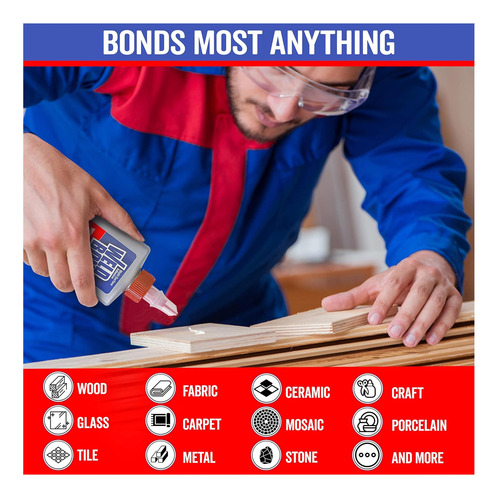 Cola Não Tóxica Weldbond 60 Ml 2 Cola Adesiva Para Madeira