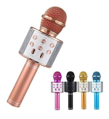 Micrófono Parlante Karaoke Bluetooth Inalámbrico Varios Colo