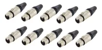 Comprar Neutrik® Nc3fxx® 10 Conectores Xlr Plata Hembra Nuevo Meses