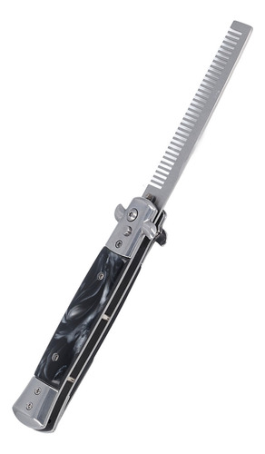 Cepillo De Pelo Switchblade Pein De Acero Inoxidable Con Res