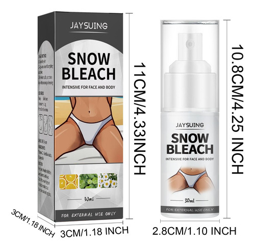 X Spray Snow Para Partes Privadas, Blanqueador De Axilas Dar
