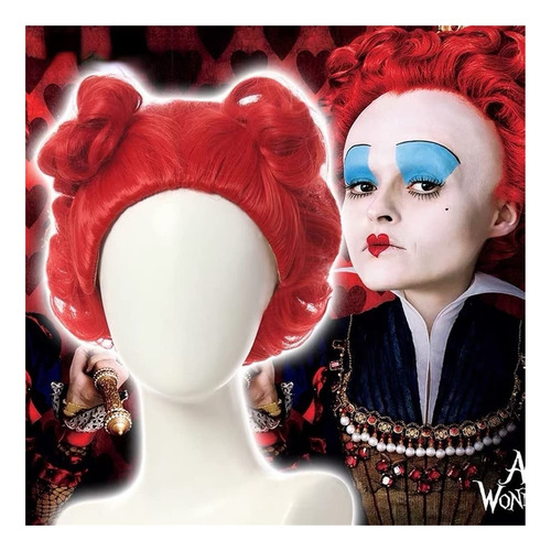 Perucas De Cosplay De Anime, Perucas Red Queen