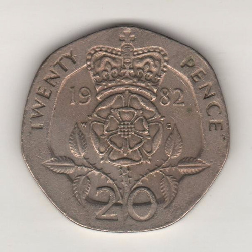 Gran Bretaña Moneda De 20 Pence Año 1982 Km 931 - Xf