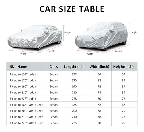 Cubierta Impermeable Para Automóvil Sedán Para Autom_6896451