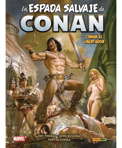Bib Conan V1 16 El Libertador, De Roy Thomas. Editorial Panini Comics, Tapa Dura En Español