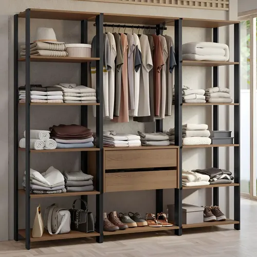 Guarda-roupa Closet Modulado Valencia 188cm Madesa Rp 01 Cor