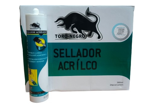 Silicona Sellador Acrílico Pintable Blanco Caja 24 Unid