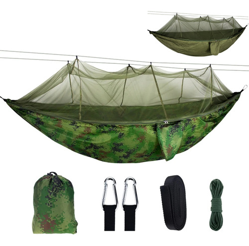 Hamaca De Camping Con Mosquitera 260 X 140 Cm