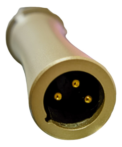 Micrófono Condensador Prof. Para Voz Krieg Khm-850 Con Funda Color Dorado Oscuro