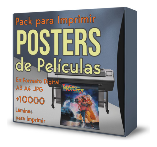 Pack De Diseños Posters De Películas Para Imprimir/estampar