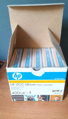 Kit 5 Fitas Magnética De Dados 400gb Hp Lto-2 Ultrium C7972a (Usado)