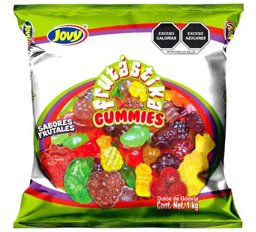 Gomitas Frutas Arándano Frambuesa Piña Fresa Mango Jovy 1 Kg