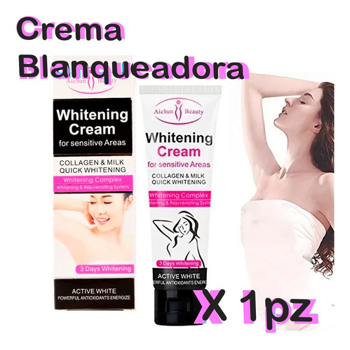 Aichun Beauty Crema Aclarante De Axilas Y Partes Íntimas 1pz Tipo De Envase Tubo Fragancia Flores