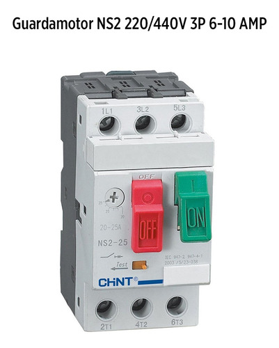 Guardamotor 3 Polos 6-10amp Chint