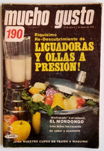 Mucho Gusto Nro 190 Licuadoras Y Ollas A Presión Recetas