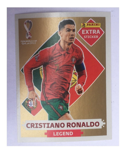 Figurita Qatar 2022 - Cristiano Ronaldo Extra Sticker Oro