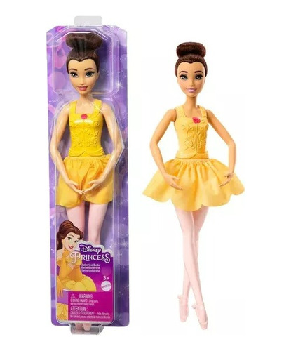 Muñeca Bella Disney Princesa Bailarina Hlv92b De Mattel