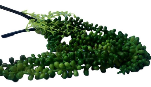 4 Suculentas Plantas Artificiais Pendente Em Silicone Verde
