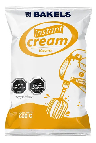 Crema Chantilly Lúcuma Bakels Polvo Instant Cream 600g