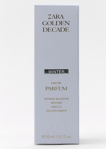 Zara Golden Decade Winter Nuevo Y Original Edp 30ml