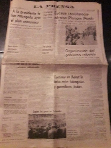 Diario La Prensa 16 4 1975 Tigre Ucr Unión Atucha Jazz Ypf  