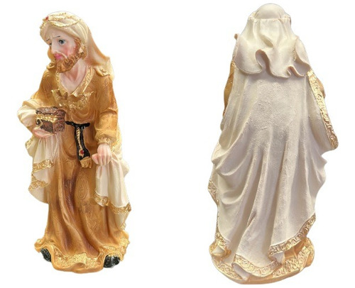 Nacimiento Navideño De Resina Fina 20cm 10 Piezas