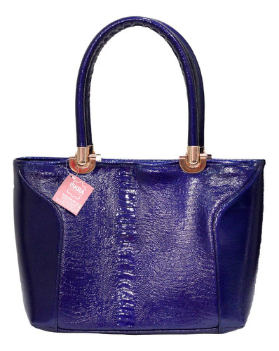 Imagen 1 de 4 de Bolsa De Dama Elegante De Charol Piel 100% Bolsa Al Hombro