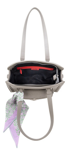 Bolsa Satchel Cloe Anahila Mediano Color Gris