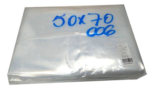 Saco Plástico Pe 50x70 Esp.0.12 23 Unidades. Pct.c/ 1kg