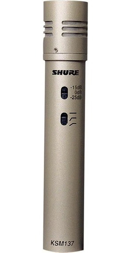 Micrófono Shure Condensador Estudio Ksm137sl