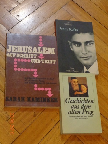 Lote 3 Libros En Aleman Tema Judios: Kafka, Praga, Jeru&-.