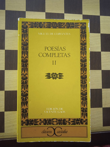 Poesías Completas Ii-miguel De Cervantes