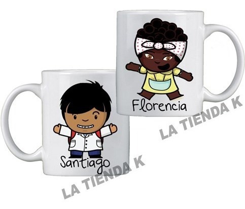 Imagen 1 de 3 de Tazas Irrompibles Zamba O Niña Y Más Personalizadas Nombre