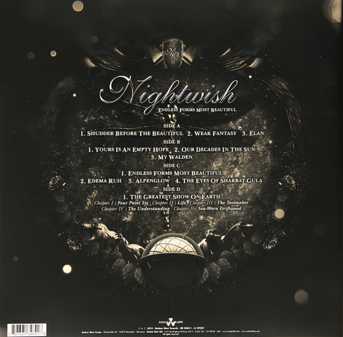 Nightwish Endless Forms Most Beautiful LP 2 em vinil. Novo