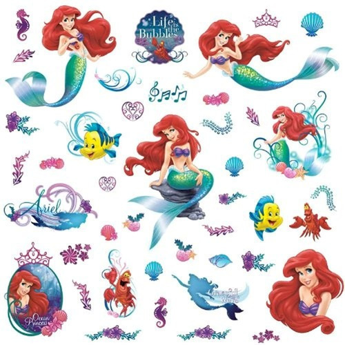Roommates Rmk2347scs The Mermaid Peel And Stick Wall Decals