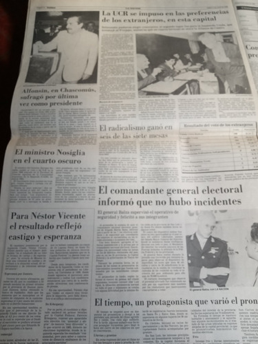 Diario La Nación 15 Mayo 1989 Menem Presidente G. Sabatini (Usado)