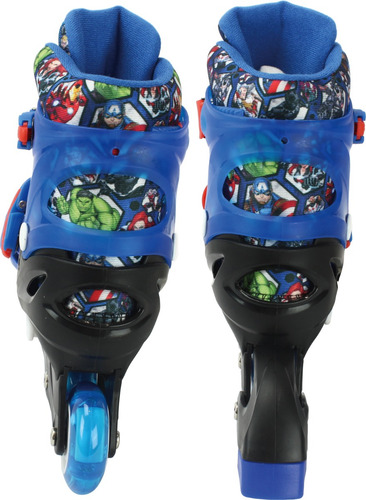 Kit Patins 4 R-proteção-32/35-vingadores - Di0010 Bbr Toys Azul Vingadores