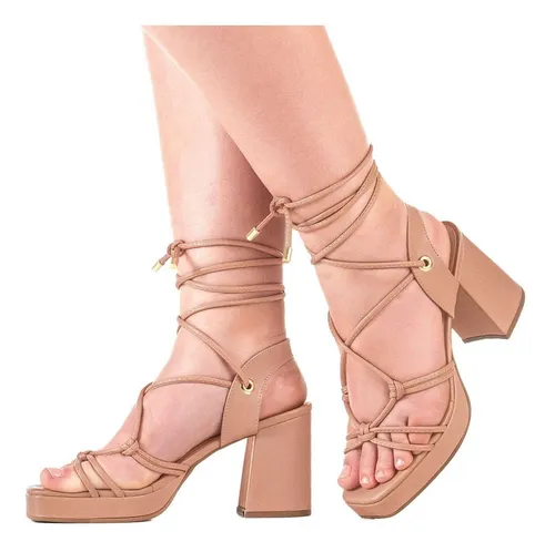 Sandalias Femininas Salto Grosso Alto Plataforma Tratorada Block Sola Meia  Pata Macia Sapato Conforto Tendencia