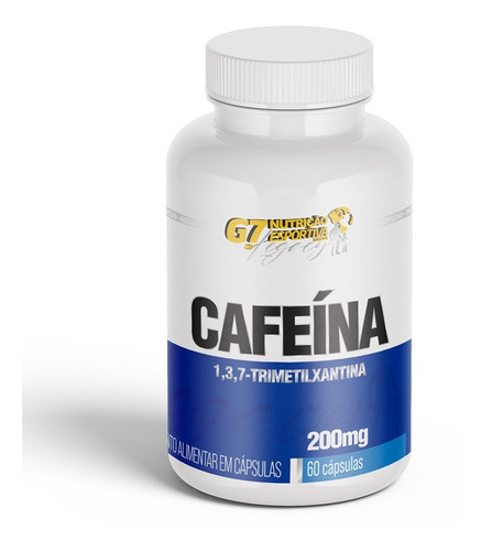 Cafeína 200mg 60 Cápsulas - G7 Legacy - Thermo Termogênico