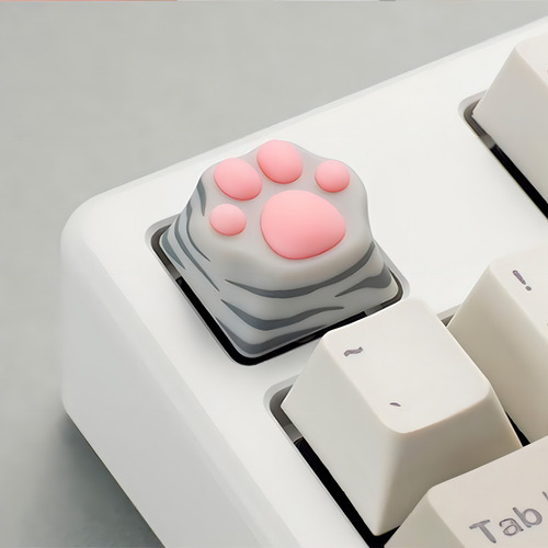 Keycap Gamer Zomo Kitty Paw | Silicone Macio