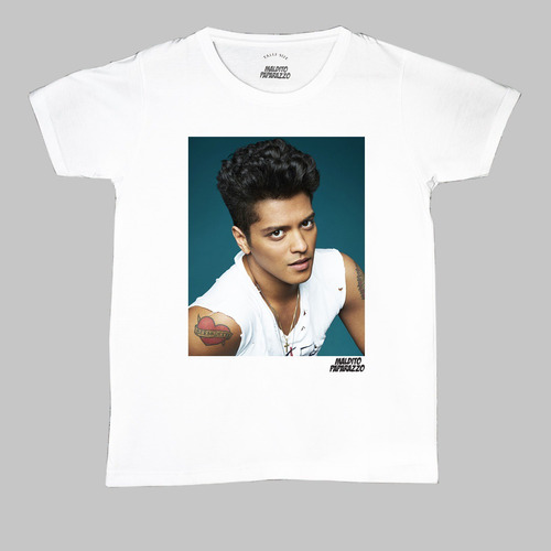 Bruno Mars Tatoo - Remera 100% Algodón