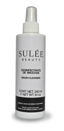 Desinfectante De Brochas Sulée Beauty 240 Ml.