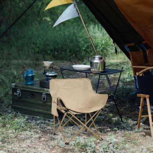 Silla De Camping Plegable Moon Chair, Cómoda Silla De