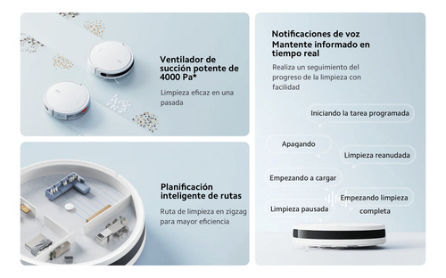 Aspiradora Xiaomi Robot White Vacuum E10 Eu Alexa Google