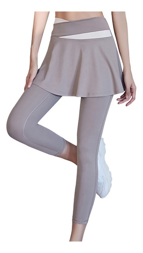 Pantalones Tipo Falda Transpirables Con Bloques De Color2024
