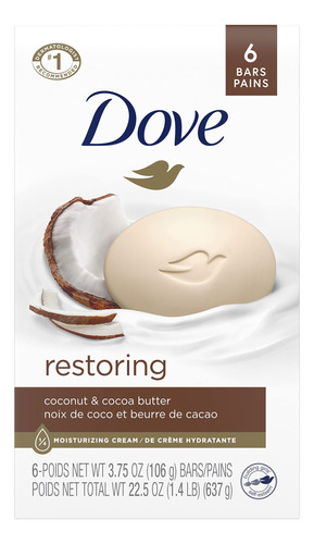 Dove Purely Pampering Barra De Belleza, Coconut Milk 4 Onza.