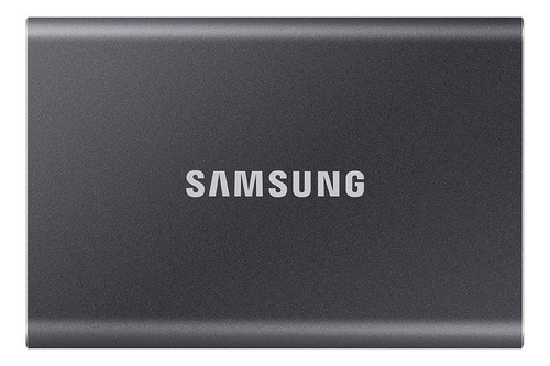 Imagen 1 de 4 de Disco sólido SSD externo Samsung Portable SSD T7 MU-PC1T0 1TB gris