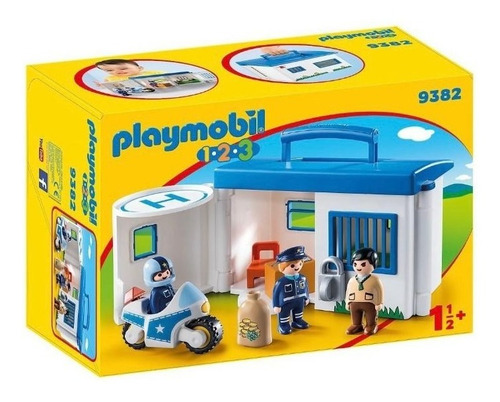 Playmobil 1 2 3 Maletín Estación Policía