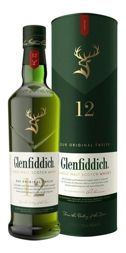 Whisky Glenfiddich 12 Años - Single Malt, 750 Ml.