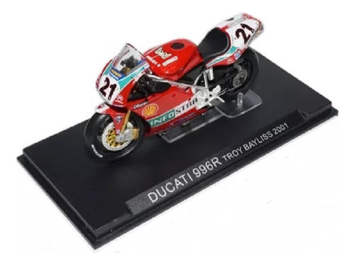 Moto Colección Escala Gp Ducati 996r Troy Bayliss 2001 1/24